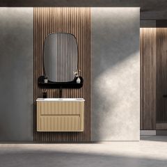 Bagnora Curved Cappucino 80 cm Banyo Dolabı