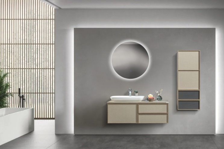 Bagnora Flora 120 cm Malta Keten Banyo Dolab