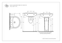 EGE | KAPYA LAVABO 60 CM + KOLON AYAK