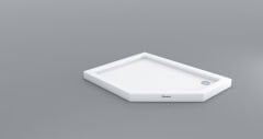 Shower 90x120 Stumpy Beşgen Sağ-Sol Flat Duş Teknesi (h:7 cm)