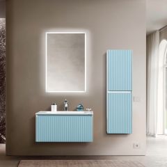 Bagnora Grate 80cm Mavi Banyo Dolabı
