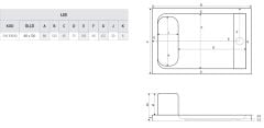 Shower 80x120 Lee Dikdörtgen Oturmalı Flat Duş Teknesi (h:5 cm)