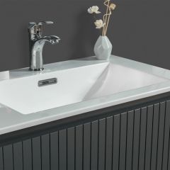 Bagnora Grate 160cm Antrasit Banyo Dolabı