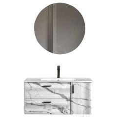 Bagnora Carrara 120cm Corchia Banyo Dolabı