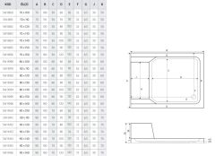 Shower 70x160 Pandora Dikdörtgen Oturmalı Flat Duş Teknesi (h:7 cm)