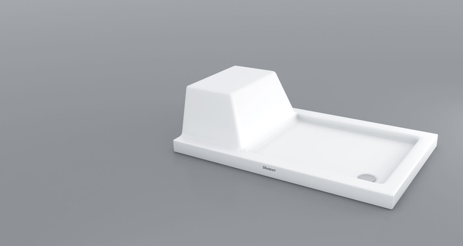 Shower 80x110 Pandora Dikdörtgen Oturmalı Flat Duş Teknesi (h:7 cm)