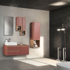 Bagnora Sharp 100 cm Kiremit Banyo Dolabı