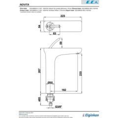 E.C.A. NOVİTA YÜKSEK TİP LAVABO BATARYASI