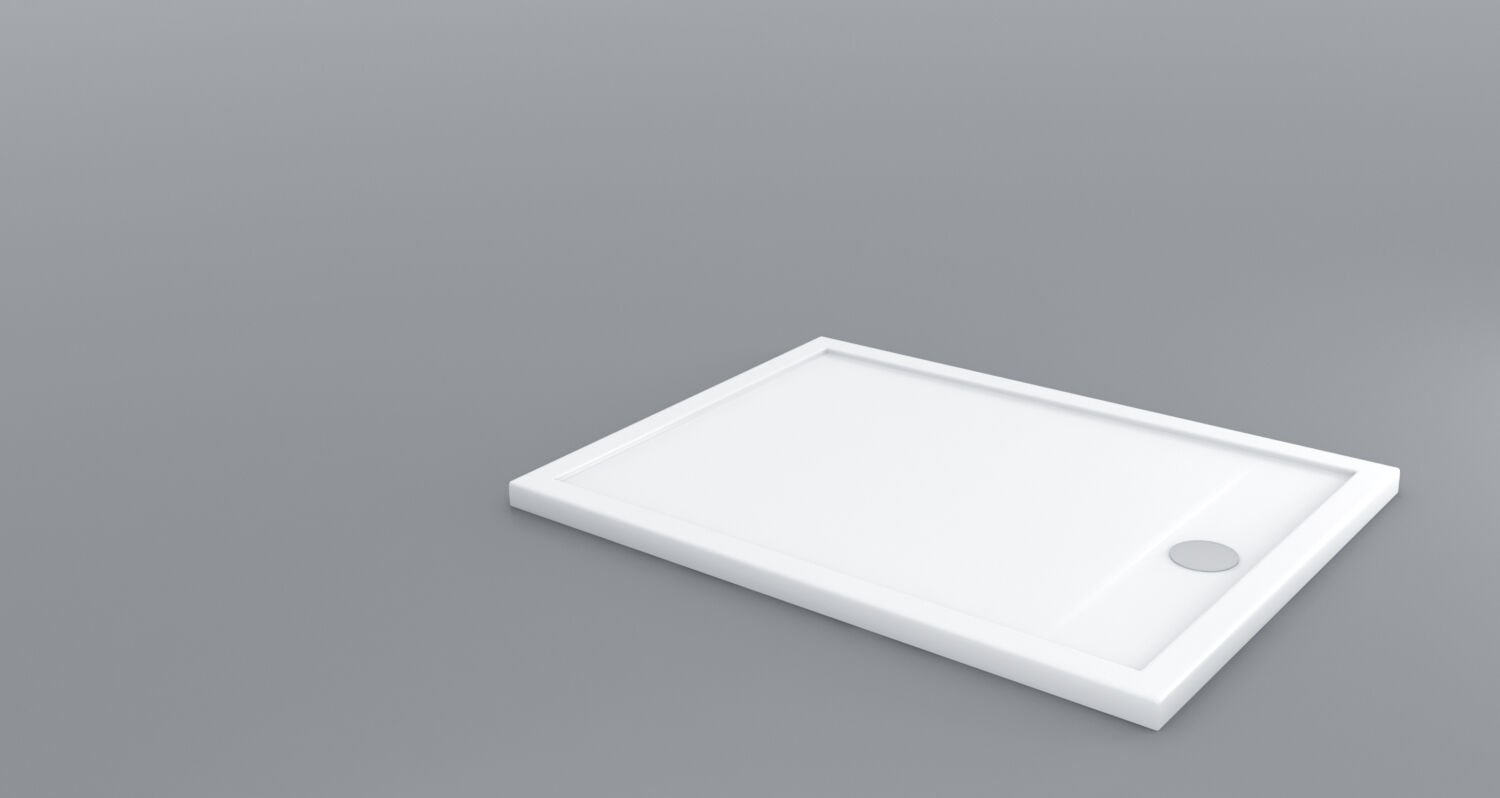 Shower 80x160 Dikdörtgen Slim Flat Duş Teknesi (h:5 cm)