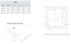 Shower 80X80 Drop Kare Flat Duş Teknesi (h:5 cm)