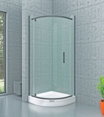 Shower Original 95x95 2 Sabit 1 Açılır Oval Tekne Üzeri Kabin