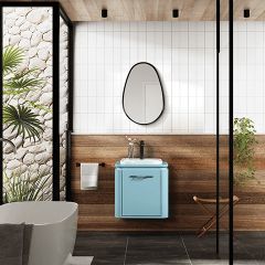 Bagnora Ciero Buz Mavi 56 cm Banyo Dolabı