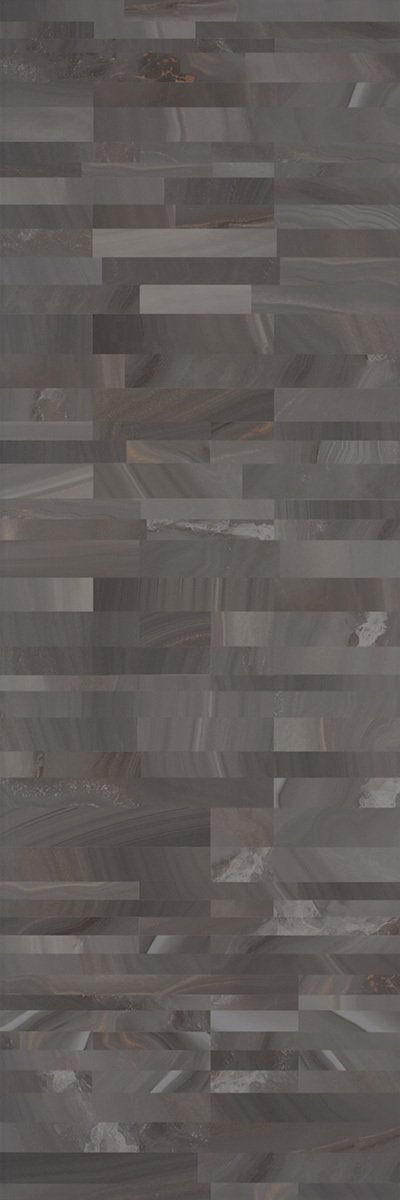SERRA | 40*120 AGATHA PARLAK DEKOR ANTRASİT  ''Paket fiyatıdır.''