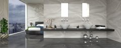 SERRA | 40*120 AGATHA GRİ PARLAK DEKOR  ''Paket fiyatıdır.''