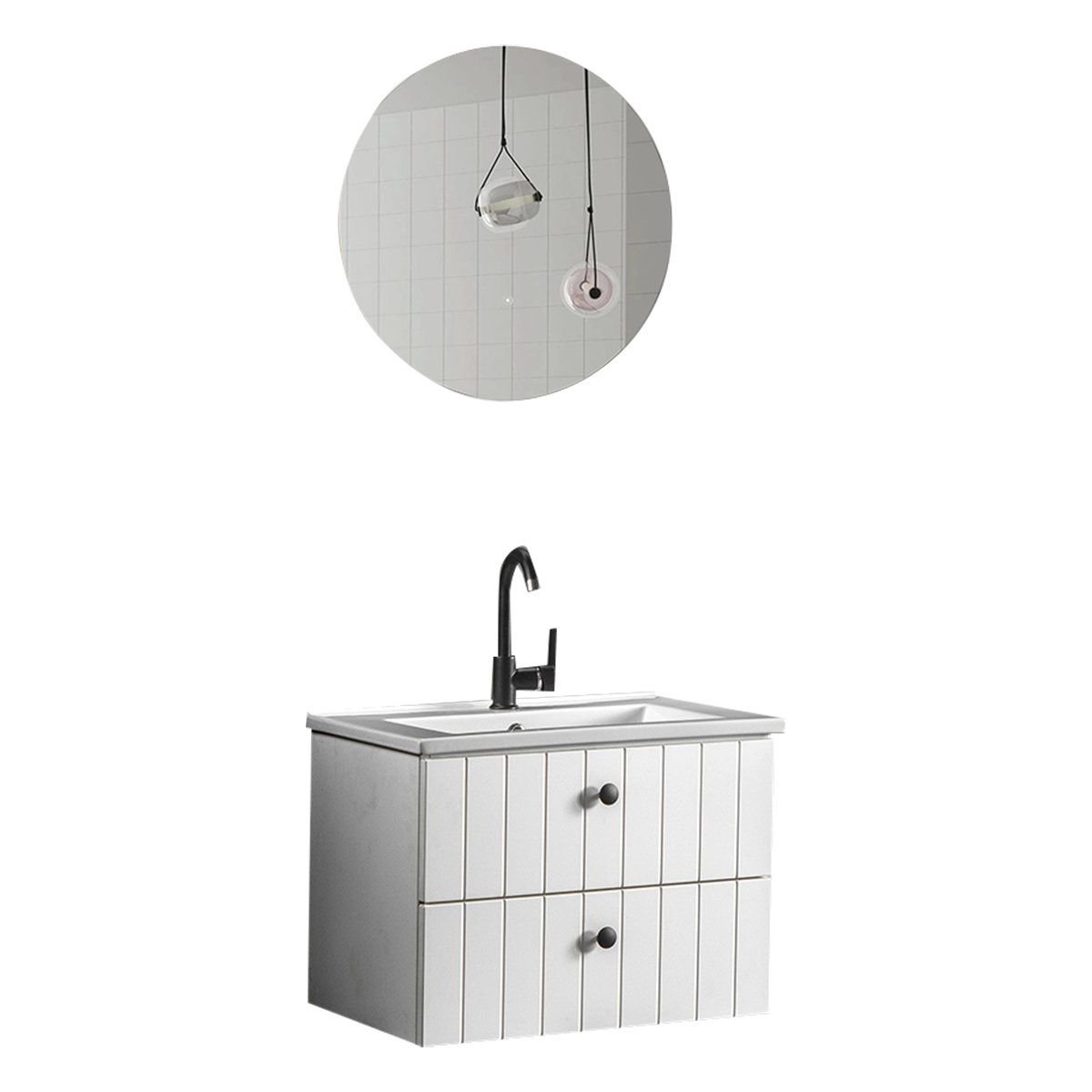 Bagnora C-Line 85 cm Beyaz Banyo Dolabı