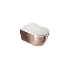 Kale Dove 2.0 Smart Asma Klozet Delikli Beyaz-Bronz + Ultra Slim Smart Kapak
