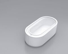 Shower 100x200 Grand Elips Taşmalı Özel Küvet