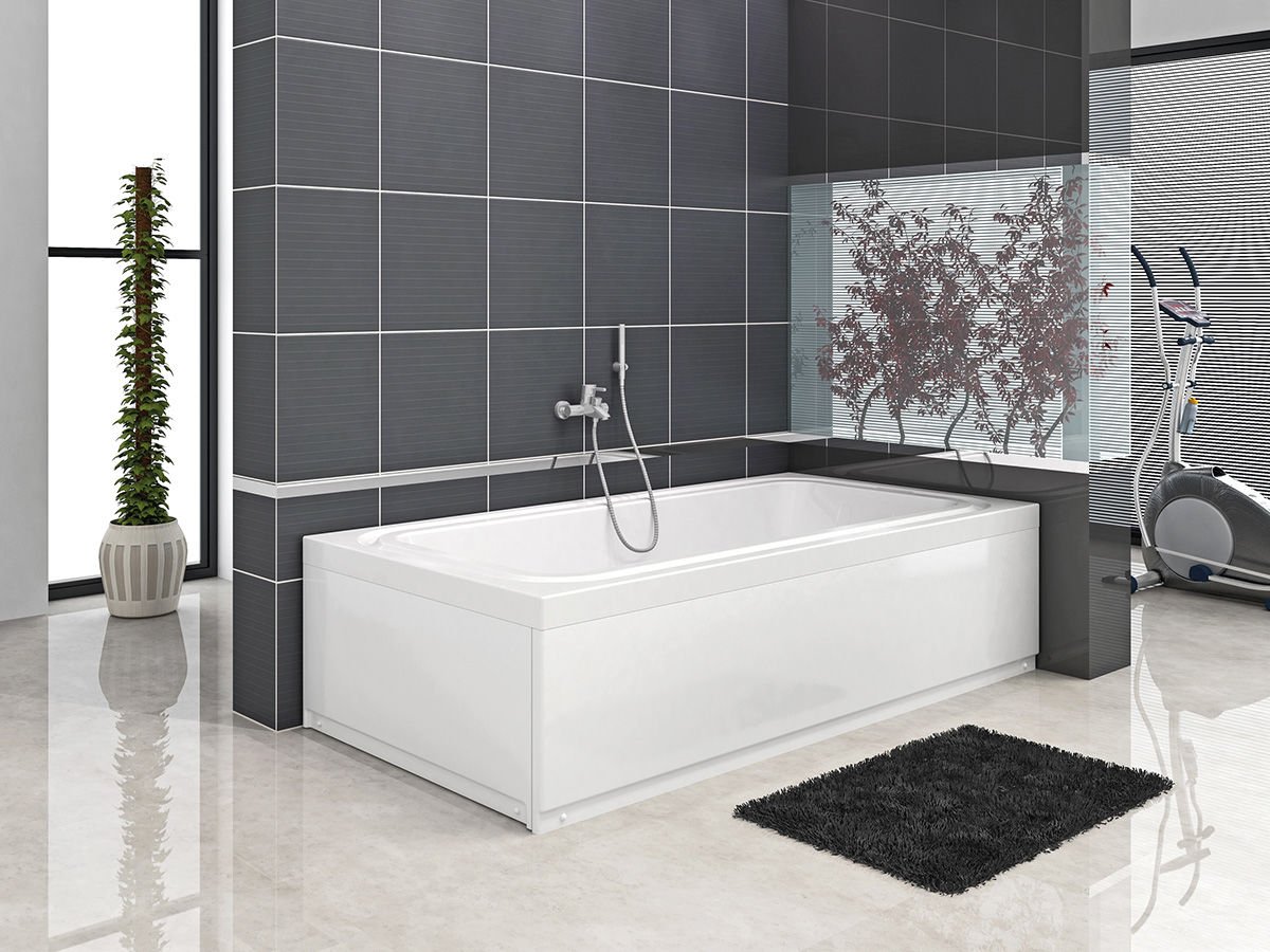 Shower 90x190 Poleteria Dikdörtgen Taşmalı Özel Küvet