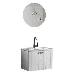 Bagnora D-Line 85 cm Beyaz Banyo Dolabı