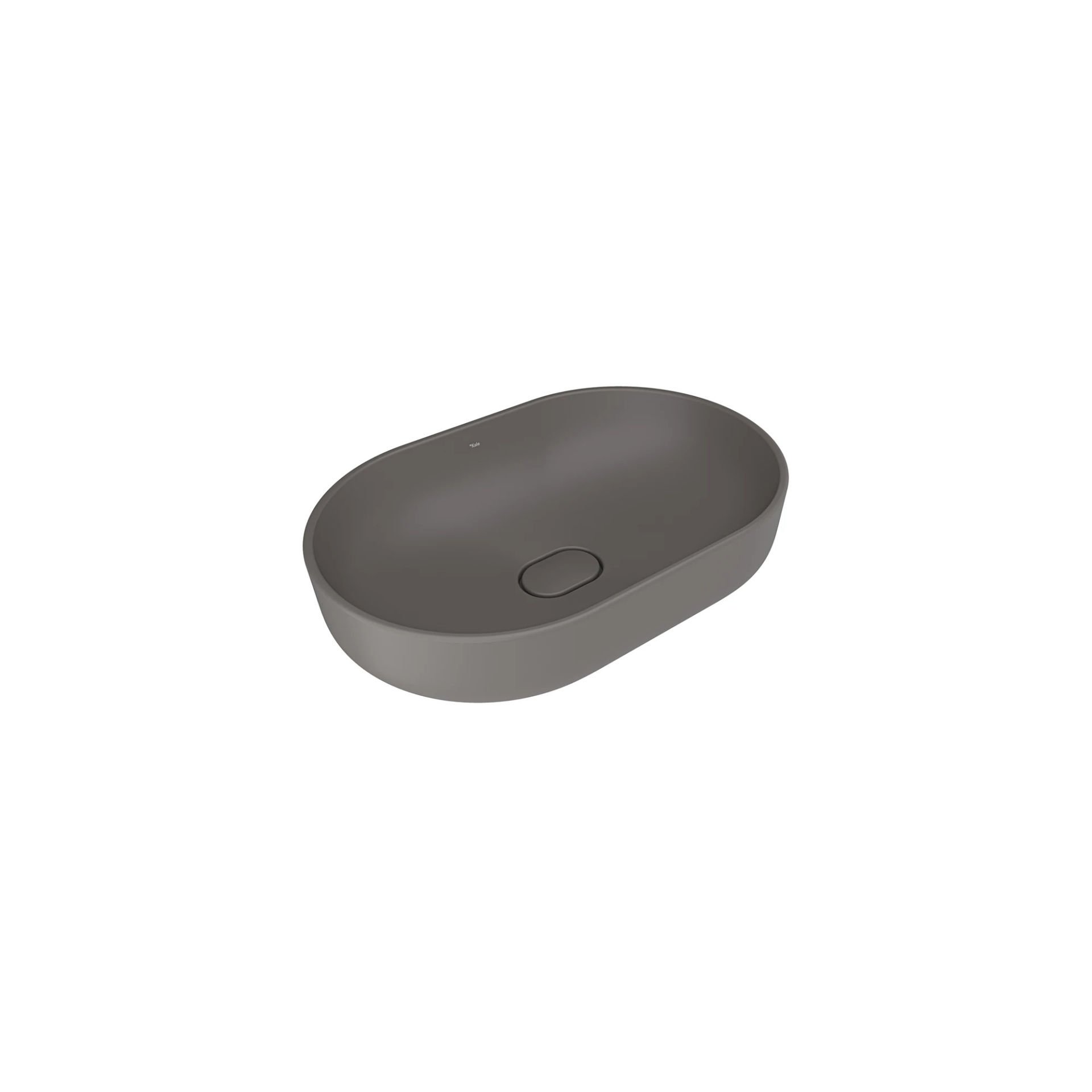 Kale Zero 2.0 Oval Çanak Lavabo Mat Antrasit Gri 60X40 cm