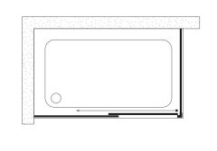 Shower Merkür 90x160 Tekne Üzeri Duş Kabini