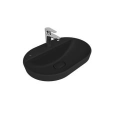 Kale Zero 2.0 Yarı Gömme Oval Lavabo Mat Siyah 60X40 Cm