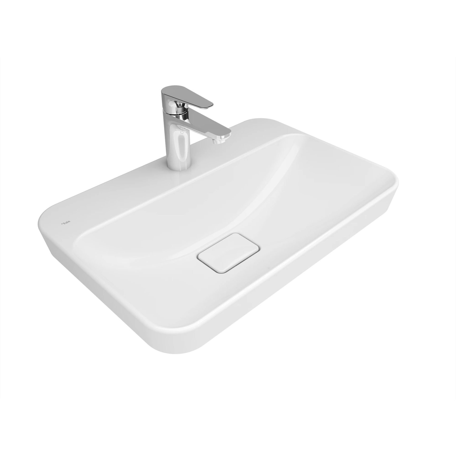 Kale Zero 2.0 Yarı Gömme Dikdörtgen Lavabo 60X40 Cm