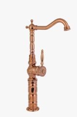 LPD Desenli Çanak Lavabo Batarya PVD Rose Gold