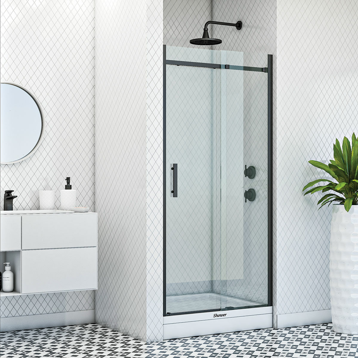 Shower Merkür 150 cm İki Duvar Arası Duş Kabini
