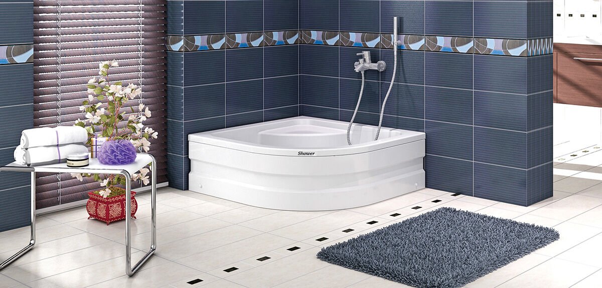 Shower Cellesse 120x120 Oval Mini Küvet