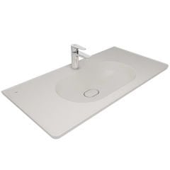 Kale Zero 2.0 Etajerli Lavabo Mat İnci 100X50 cm