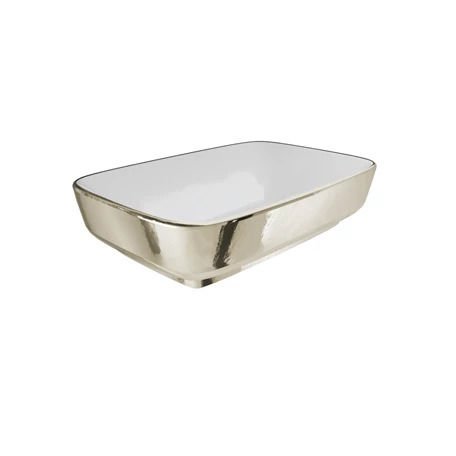Kale Dove 2.0 Dikdörtgen Çanak Lavabo Beyaz-Platin 60X40