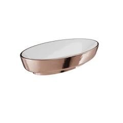 Kale Dove 2.0 Oval Çanak Lavabo Beyaz-Bronz 70X40