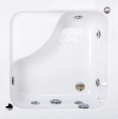 Shower Mina 90x90 Kare Oturmalı Mini Küvet
