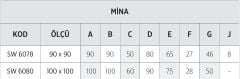 Shower Mina 90x90 Kare Oturmalı Mini Küvet