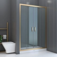 Shower Boss 180 cm İki Duvar Arası 2 Sabit 2 Çalışır Tekne Üzeri Kabin