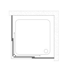Shower Uranüs 100x100 Köşe Girişli Tekne Üzeri Duş Kabini