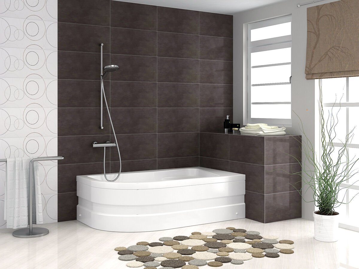 Shower Tanny 75x160 Asimetrik Oturmalı Küvet