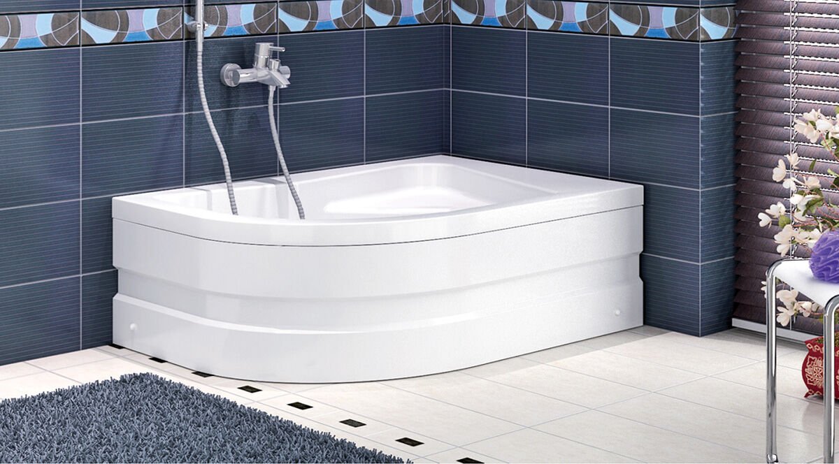 Shower Ferisya 80x100 Asimetrik Oturmalı Mini Küvet