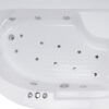 Shower Anteres 100x150 Asimetrik Oturmalı Küvet