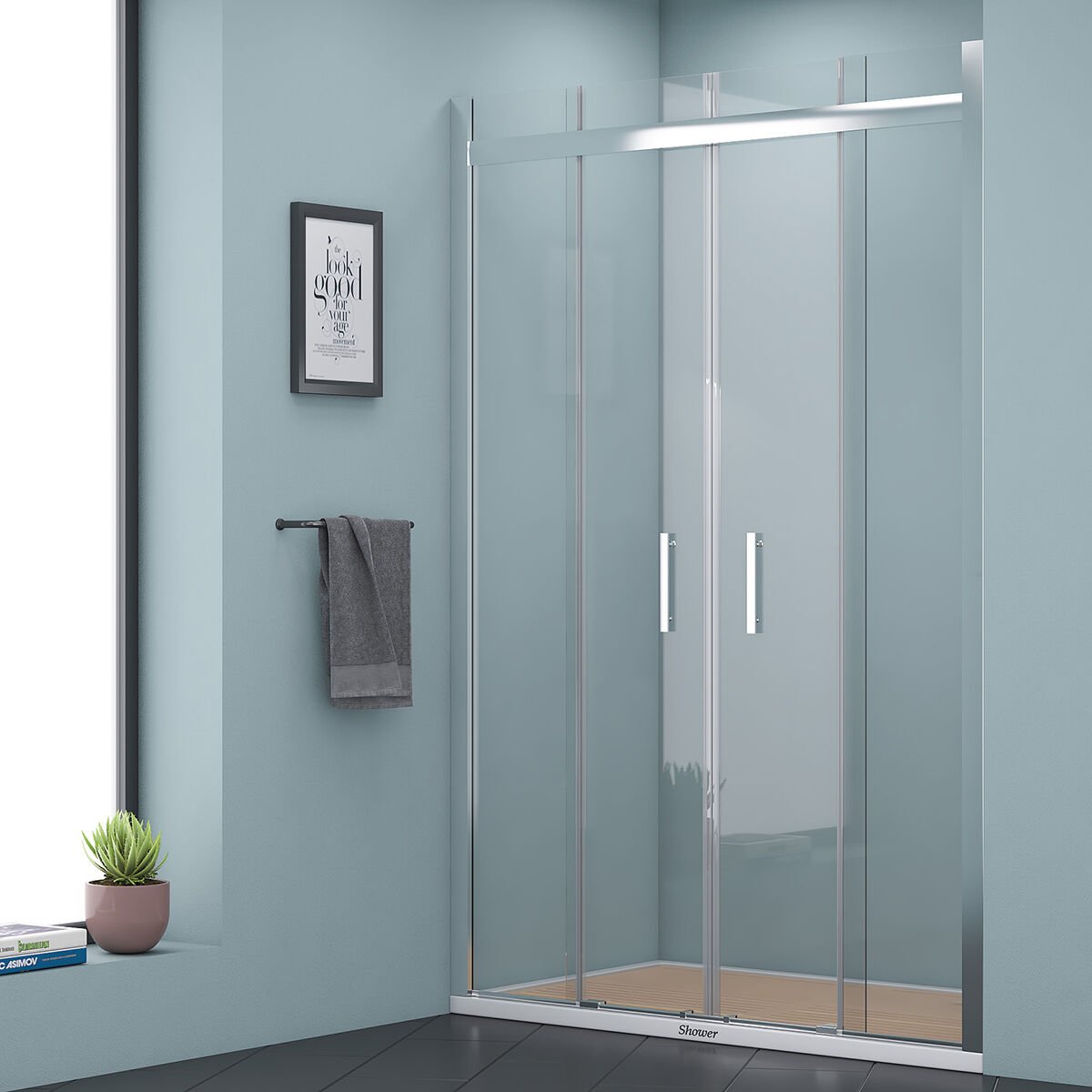 Shower Uranüs 150 cm İki Duvar Arası Duş Kabini