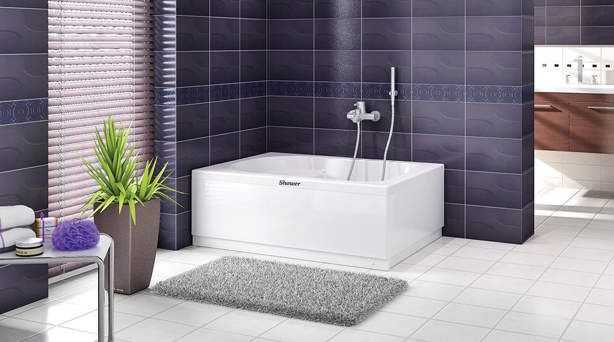 Shower İlena 70x120 Dikdörtgen Oturmalı Mini Küvet