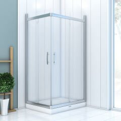 Shower Icon 70x90 2 Sabit 2 Çalışır Dikdörtgen Tekne Üzeri Kabin