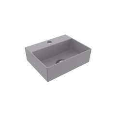 Bocchi Sottile Slim Line Dikdörtgen Batarya Banklı Lavabo 30x24 cm Mat Gri