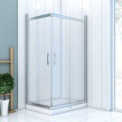 Shower Icon 80x90 2 Sabit 2 Çalışır Dikdörtgen Tekne Üzeri Kabin