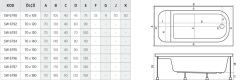 Shower Arona 70x160 Dikdörtgen Oturmalı Küvet