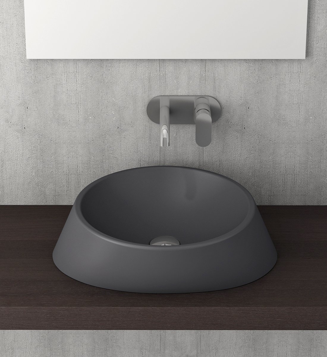 Bocchi | Venezia Çanak Lavabo 56 cm Mat Antrasit