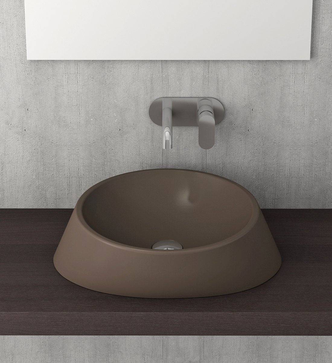 Bocchi | Venezia Çanak Lavabo 56 cm Mat Kahve