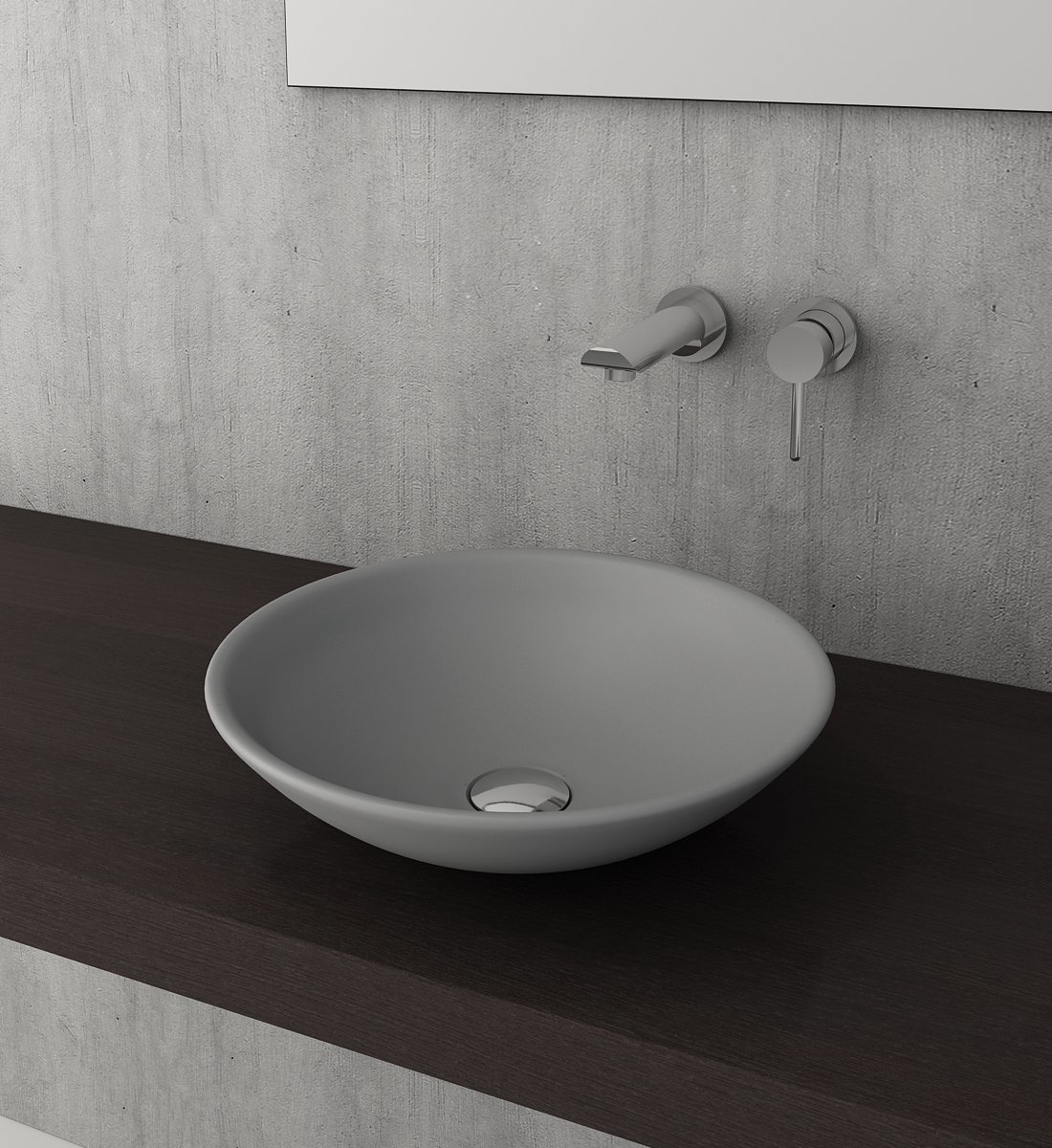 Bocchi | Venezia Çanak Lavabo 40 cm Mat Gri