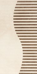 SERRA | 30*60 CREMA UNIQUE BEJ TAUPE ÇİZGİ DEKOR 1 ''Paket fiyatıdır.''